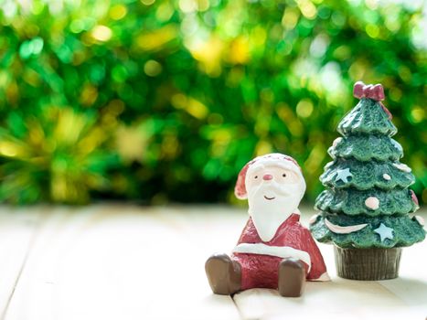 Santa Claus , decoration merry christmas & happy new year, select focus style