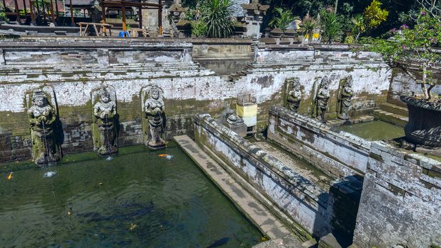 Pool at Goa Gajah ancient temple in Bali, Indonesia