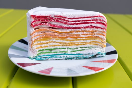 Piece of cake Rainbow, Cake