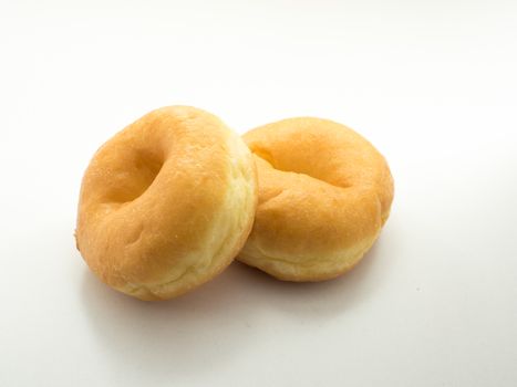 classic donuts on the withe background, no sugar