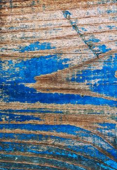 old wooden texture with weathered blue color