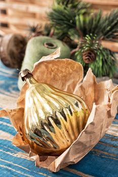 preparing decorations for new year holidays
