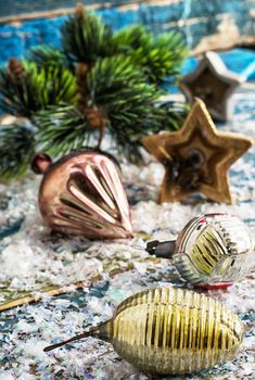 preparing decorations for new year holidays