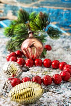 preparing decorations for new year holidays