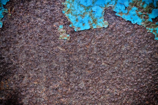 Rusty Texture of a Metal Spatula in vintage light