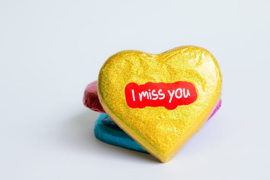 Chocolate wrapper  on Valentine's Day,colorful chocolate heart