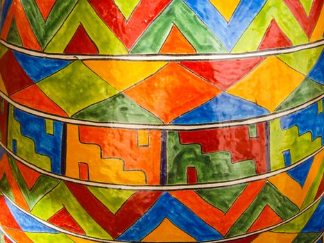Colorful talavera pottery