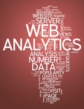 Word Cloud with Web Analytics related tags