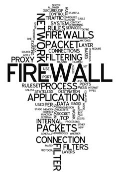 Word Cloud with Firewall related tags