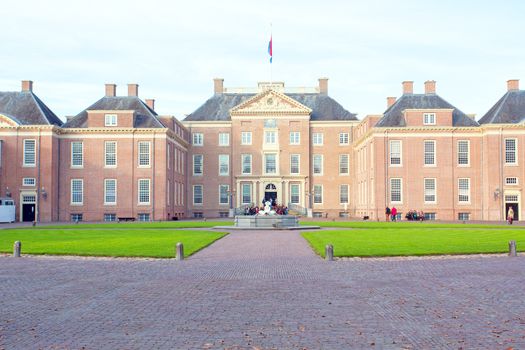 APELDOORN, NETHERLANDS -November 4, 2015: front of Het Loo Palace in Apeldoorn.