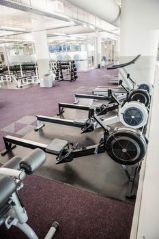 Gym with no people interior
