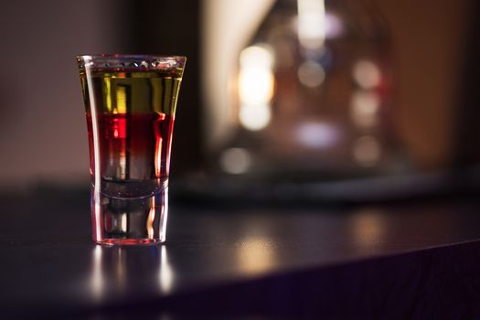 drink shot at the bar counter