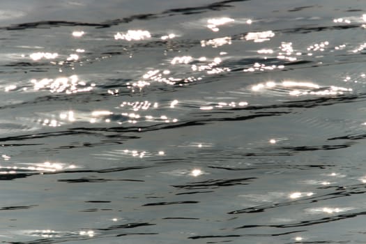 Lake Surface Ripples with sun light reflected on it.