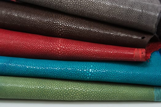 Stingray exotic leather, hide, skins in 5 colors