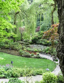 This lovely gardens in Victoria, Canada is a popular tourist attraction.