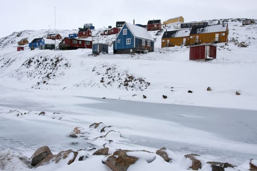 Ittoqqortoormiit on the coast of eastern Greenland.