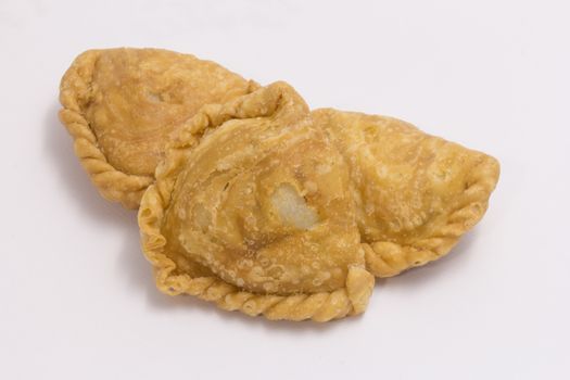curry puff isolate on white background