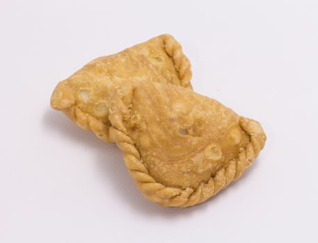 curry puff isolate on white background