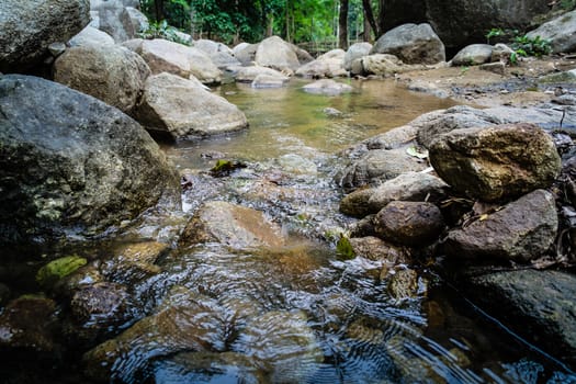 creek in pong pha bath waterfall ching rai thailand