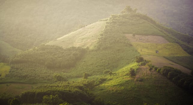 mountain blurred background