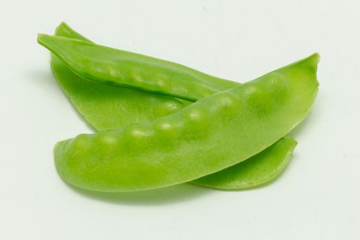 snow pea isolated on white background