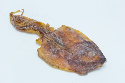Dried Squid Isolate on white background