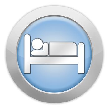 Icon, Button, Pictogram with Hotel, Lodging symbol