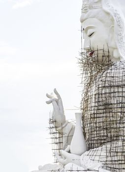 Under Construction Guan Yin (Pusa) Statue