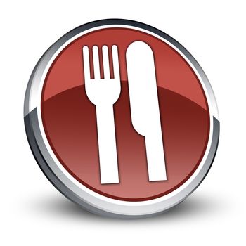 Icon, Button, Pictogram with Eatery, Restaurant symbol