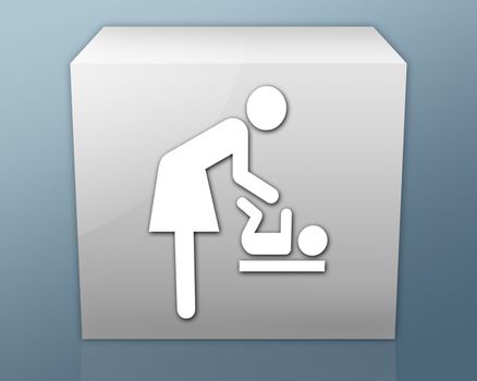 Icon/Button/Pictogram "Baby Change"