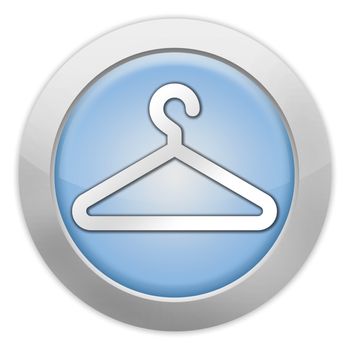 Icon, Button, Pictogram with Coat Hanger symbol