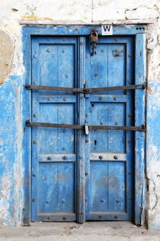 Old wooden door at Stone Town the capital of Zanzibar island East Africa. Zanzibar