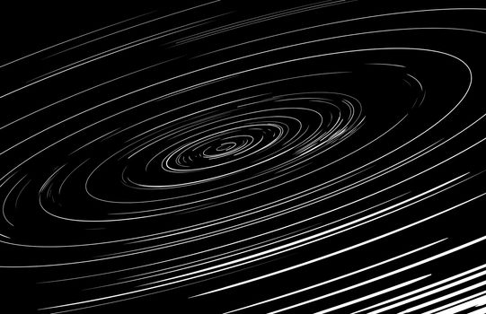 Abstract black hole or spinning whirlpool spiral illustration