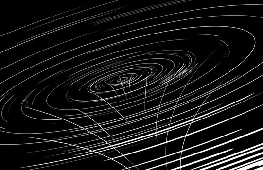 Background illustration of white and black vortex or cosmic funnel