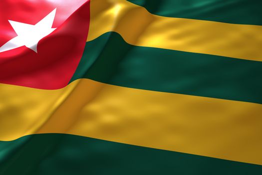 Togo flag background