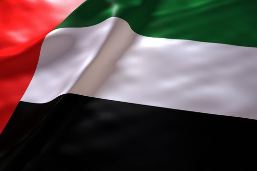 United Arab Emirates flag background