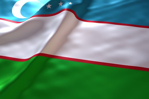 Uzbekistan flag background