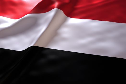 Yemen flag background