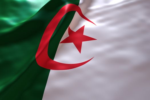 Algeria flag background