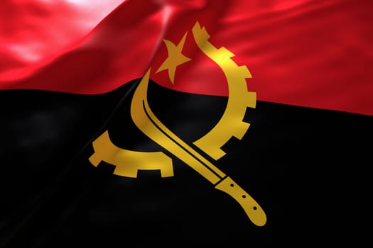 Angola flag background