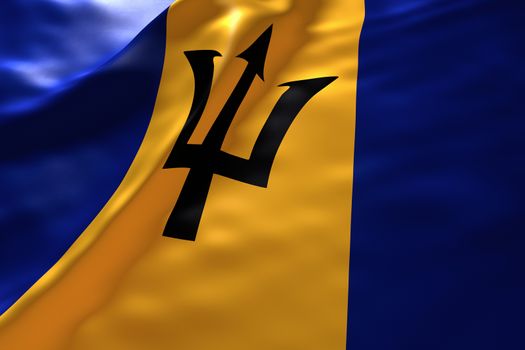 Barbados flag background