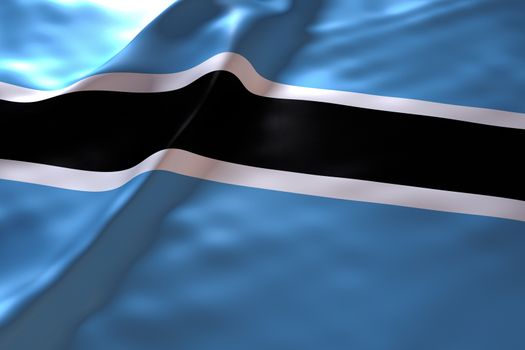 Botswana flag background