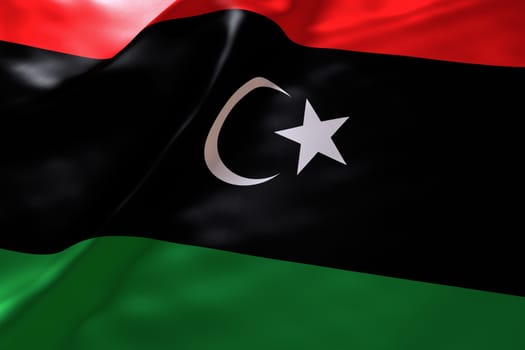 Libya flag background