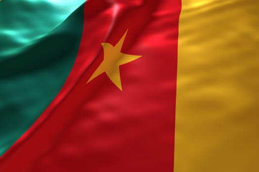 Cameroon flag background