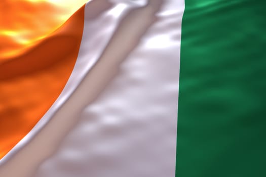 Ivory Coast flag background