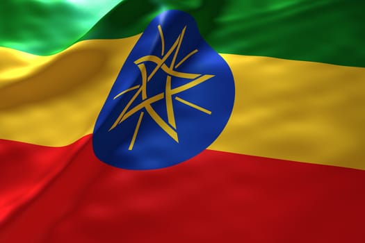 Ethiopia flag background