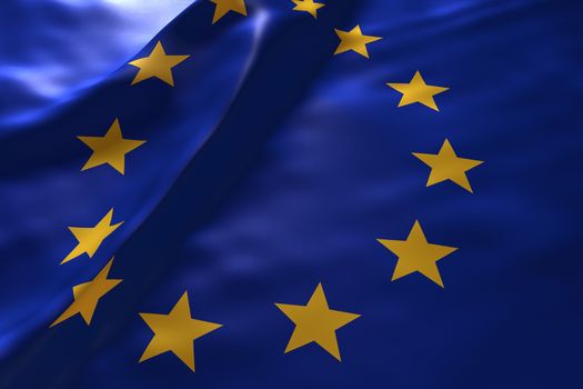 European Union flag background
