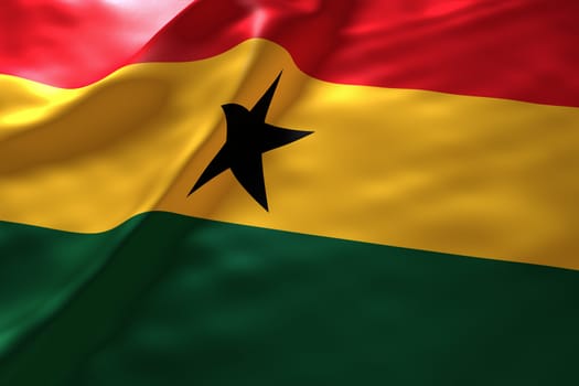 Ghana flag background
