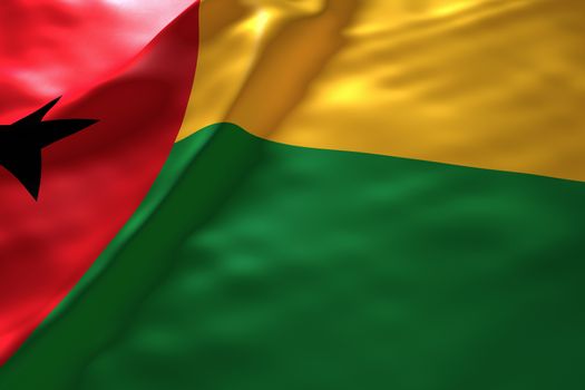 Guinea Bissau flag background