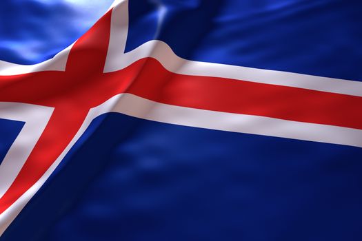 Iceland flag background